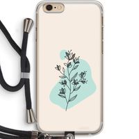 Violets are blue: iPhone 6 PLUS / 6S PLUS Transparant Hoesje met koord