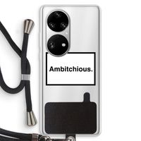 Ambitchious: Huawei P50 Pro Transparant Hoesje met koord