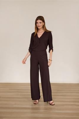 Lexie LONG bonded trousers - espresso - 94810