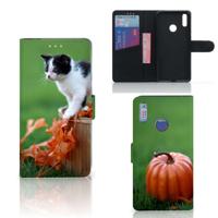 Huawei Y7 (2019) | Telefoonhoesje | Met pasjeshouder | Kitten