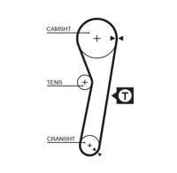 Gates Distributieriem 5262XS - thumbnail