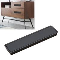 Eenvoudige garderobe slotted scrub handvat verborgen verzonken lade onzichtbare handgreep gat afstand: 160mm (zwart)