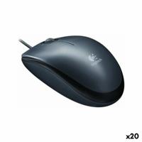 Muis Logitech M90 Zwart Grijs (20 Stuks) Muis Logitech M90 Zwart Grijs (20 Stuks)