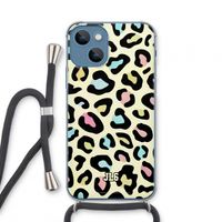 Leopard pattern: iPhone 13 mini Transparant Hoesje met koord Leopard pattern: iPhone 13 mini Transparant Hoesje met koord