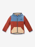 Lichtgewicht gewatteerde jas met binnenjas met ritssluiting voor kinderen FINKID blauw