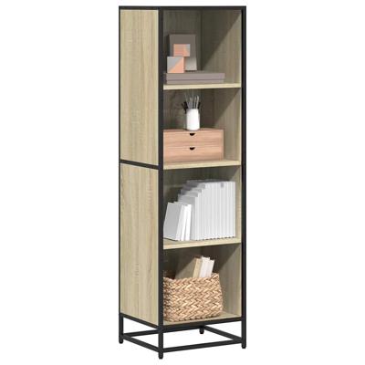 Boekenkast 40x35x139 cm bewerkt hout sonoma eikenkleurig