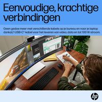 HP E45c G5 LED-monitor Energielabel G (A - G) 113 cm (44.5 inch) 5120 x 1440 Pixel 32:9 3 ms HDMI, DisplayPort, USB-A 3.2 Gen 1, RJ45, USB-C VA LED - thumbnail