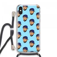 Drake Away: iPhone XS Max Transparant Hoesje met koord