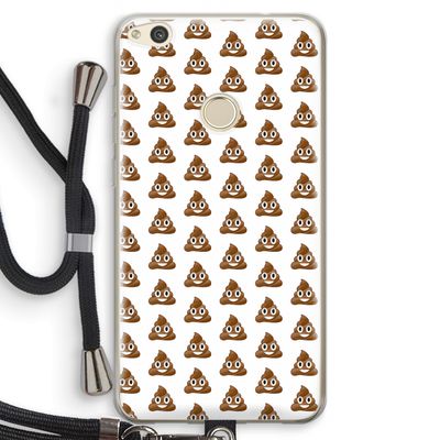 Poop emoji: Huawei Ascend P8 Lite (2017) Transparant Hoesje met koord