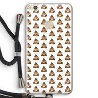 Poop emoji: Huawei Ascend P8 Lite (2017) Transparant Hoesje met koord