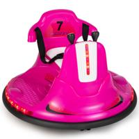 Kinderen Rijden Op Elektrische Botsauto 6V Batterij Aangedreven Botsauto met Dubbele Joysticks 360° Draaien Roze