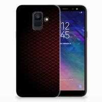 Samsung Galaxy A6 (2018) TPU bumper Geruit Rood