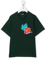 DSQUARED2 KIDS t-shirt en coton à détail de patch - Vert - thumbnail