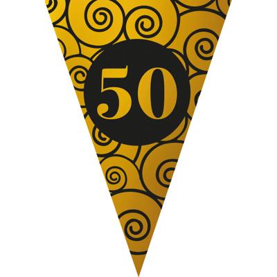 Vlaggenlijn 50 Jaar Jubileum Goud (5m)