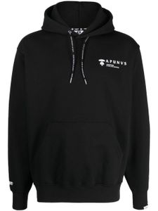 AAPE BY *A BATHING APE® hoodie en jersey à logo imprimé - Noir