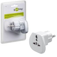Goobay Reisadapter USA,UK,CH,IT naar EUR Wit - thumbnail