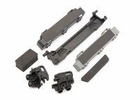 Battery hold-down/ mounts (front & rear)/ battery compartment spacers/ foam pads (TRX-8919) - thumbnail