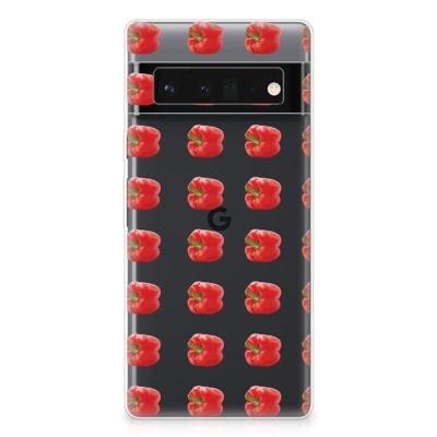 Google Pixel 6 Pro | Siliconen Case | Paprika Red