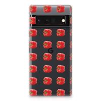 Google Pixel 6 Pro | Siliconen Case | Paprika Red