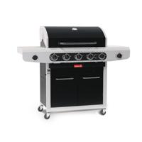 Barbecook Siesta 612 Black Edition (2020) Barbecue Verrijdbaar Gas Zwart, Roestvrijstaal 14500 W - thumbnail