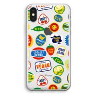 Fruitsticker: iPhone XS Transparant Hoesje
