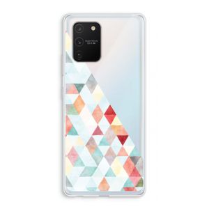Gekleurde driehoekjes pastel: Samsung Galaxy S10 Lite Transparant Hoesje