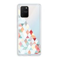 Gekleurde driehoekjes pastel: Samsung Galaxy S10 Lite Transparant Hoesje