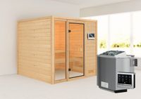 Karibu | Jutta Sauna | Biokachel 9 kW Externe Bediening - thumbnail