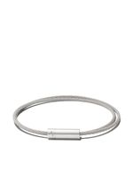 Le Gramme bracelet Le 9 Grammes Double Cable - Argent - thumbnail