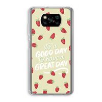 Don't forget to have a great day: Xiaomi Poco X3 NFC Transparant Hoesje