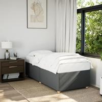 Bedframe zonder matras 100x200 cm stof donkergrijs