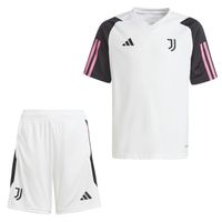 adidas Juventus Trainingsset 2023-2024 Kids Wit Zwart Roze - thumbnail