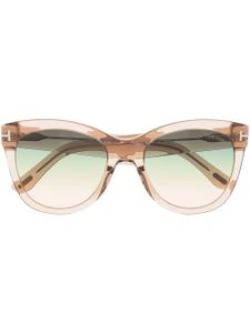 TOM FORD Eyewear lunettes de soleil à monture d'inspiration wayfarer - Marron