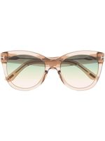 TOM FORD Eyewear lunettes de soleil à monture d'inspiration wayfarer - Marron