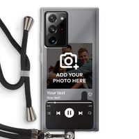 Music Player: Samsung Galaxy Note 20 Ultra / Note 20 Ultra 5G Transparant Hoesje met koord