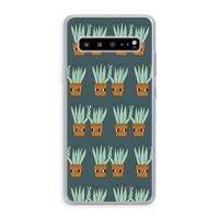 Sansevieria: Samsung Galaxy S10 5G Transparant Hoesje - thumbnail