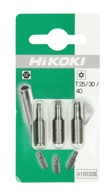 Hikoki Accessoires Bits Met Gat 1/4" Torx Tx25/30/40 - 25Mm 4100305
