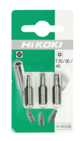Hikoki Accessoires Bits Met Gat 1/4" Torx Tx25/30/40 - 25Mm 4100305