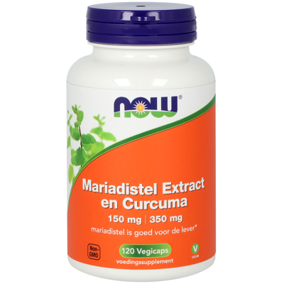 Mariadistel extract 150mg en curcuma 350mg 120 Vegetarische capsules