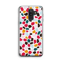 Colored Giraffe: Samsung Galaxy J8 (2018) Transparant Hoesje