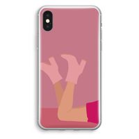 Pink boots: iPhone X Transparant Hoesje Pink boots: iPhone X Transparant Hoesje