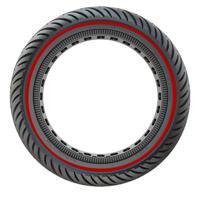 PRO-Mounts buitenband massief 8 1/2 zwart rode lijn