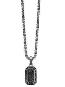 David Yurman pendentif Streamline en argent sterling pavé de diamants (22 mm)