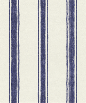 Geometrisch behang verticale lijnen marineblauw