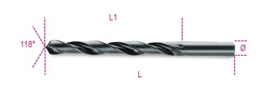Beta Spiraalboren, korte uitvoering HSS gewalst 410 3,50 - 004100070