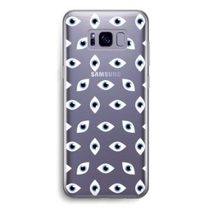 Eyes pattern: Samsung Galaxy S8 Transparant Hoesje