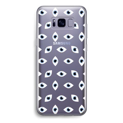 Eyes pattern: Samsung Galaxy S8 Transparant Hoesje
