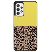 Samsung Galaxy A52 hoesje - Luipaard geel