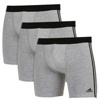 Adidas boxershorts 3-pack stripes grijs