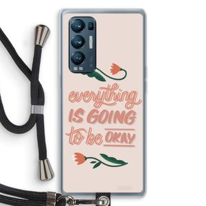 Optimistic flower girl: Oppo Find X3 Neo Transparant Hoesje met koord